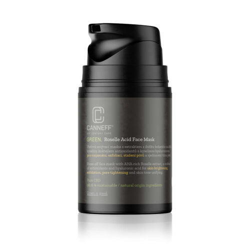 CANNEFF® GREEN. Exfoliační pleťová maska s obsahem ibiškových AHA kyselin