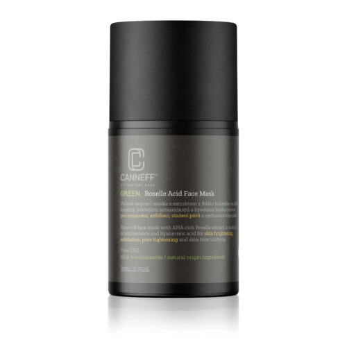 CANNEFF® GREEN. Exfoliační pleťová maska s obsahem ibiškových AHA kyselin