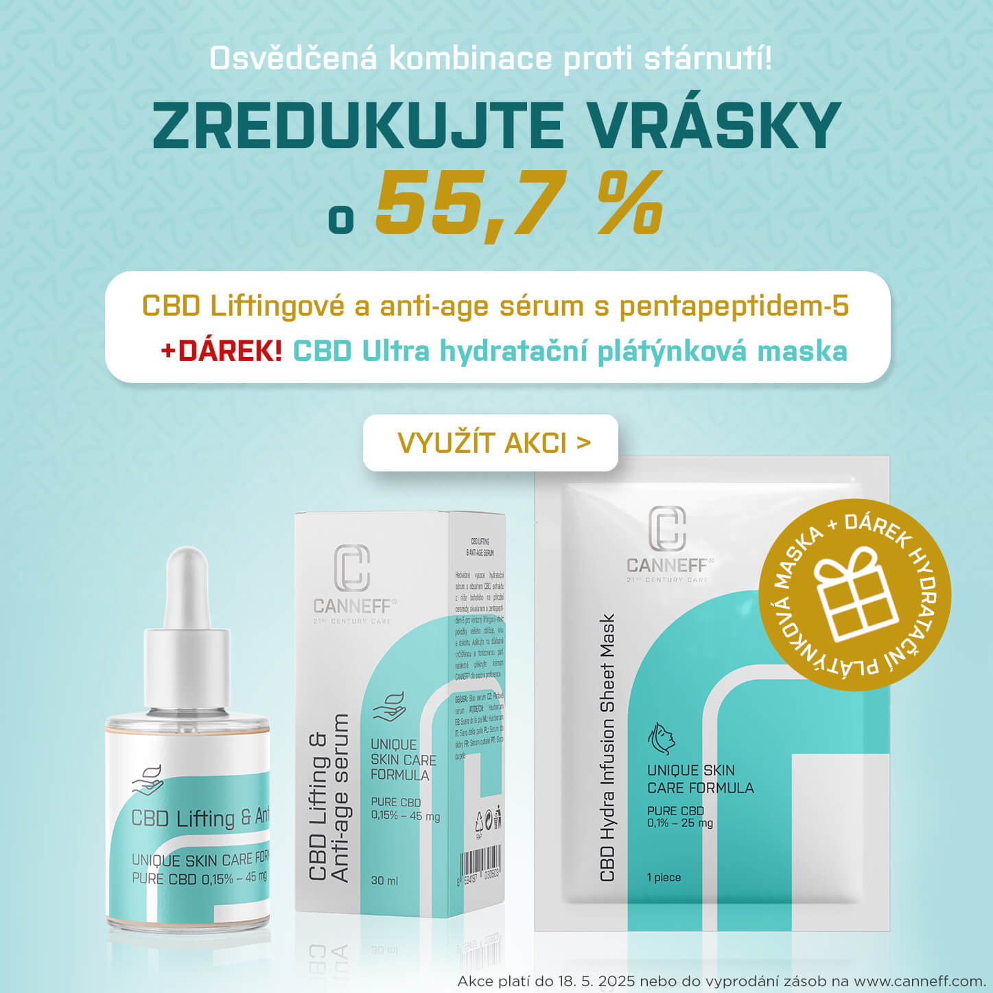 lifting serum + maska mobil
