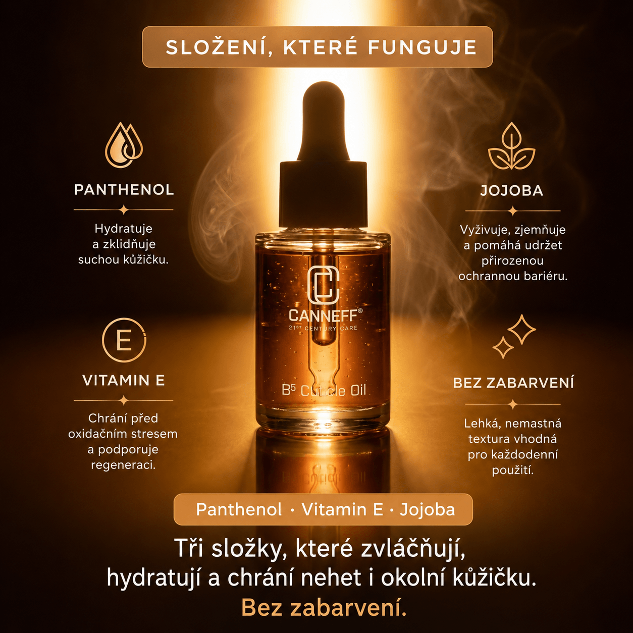 CANNEFF® Pečující B5 Olej na nehty - Obrázek 3