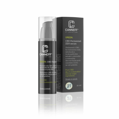 CANNEFF® GREEN. CBD Fermentované ZEN sérum s kokosovou vodou